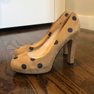Kate Spade Polka Dot platform heel